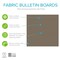 Ghent Fabric Wrapped Bulletin Board, 4'H x 6'W, Taupe, Square Corners 12UT46-W96 - alternate 3