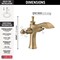 Delta Dorval Two Handle Single Hole Monoblock Bathroom Faucet 857-GS-DST - alternate 3