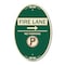 Signmission Fire Lane - No Parking With No Parking Symbo, 12 In X 18 In Architectural, Heavy Gauge Aluminum A-OV-G-1218-24011 - alternate 1