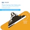 Davis Group Plastic Clipboard, Spring Clip, Transparent Orange, 6PK 4877-19-06 - alternate 4