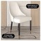 Leisuremod Allure Modern Dining Chair In White and Oak Wood Legs, 2PK AC49W2 - alternate 9