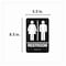 Cosco Indoor Restroom Door Sign, Unixex 5.5 x 8.5, Black/White 098096 - alternate 3