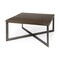 Homeroots 34" Brown Solid Wood and Metal Square Coffee Table 393163 - alternate 1