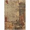 Homeroots 9' X 12' Khaki Charcoal And Terra Cotta Abstract Washable Indoor Outdoor Area Rug 606041 - alternate 9