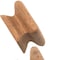Homeroots Set of Two Brown Wood Square Drawer Pull Knobs, 2PK 476579 - alternate 7
