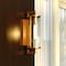 Vaxcel Morgan Park 1-Light Warm Brass Dusk to Dawn Modern Outdoor Wall Sconce Fixture T0791 - alternate 7