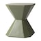 Leisuremod Azure 17 in Modern Round Fiberstone Side Table, Weather-Resistant, Fully Assembled AST17OG - alternate 1