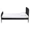 Baxton Studio Lucera Mid-Century Black Twin Size Bobbin Bed 257-14012-ZORO - alternate 7