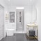 Anzzi Fellow Series 24 in. by 70 in. Frameless Hinged shower door in Brushed Gold with Handle SD-AZ09-01BG - alternate 10