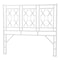 Bali & Pari Sampson Bohemian White Rattan Queen Size Standalone Headboard 251-13864-ZORO - alternate 1