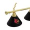 Holland Bar Stool Co Louisville 3 Shade Billiard Light, Brass Fixture BL3BRLville - alternate 8