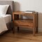 Homeroots 22" Brown Solid Wood One Drawer Nightstand 701710 - alternate 6