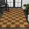 Jonathan Y Peater Classic Casual Commercial Natural Coir Natural/Red Checker 3 ft. x 5 ft. Area Rug NRF110A-3 - alternate 7