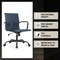 Leisuremod Harris Faux Leather Office Chair - Mid-Back Ergonomic Swivel Desk Chair, Iron Base HOBL19BUL - alternate 10