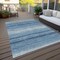 Homeroots 8' X 10' Blue And Ivory Abstract Washable Indoor Outdoor Area Rug 599943 - alternate 9