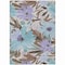 Homeroots 9' X 12' Taupe And Lilac Floral Washable Indoor Outdoor Area Rug 611002 - alternate 8