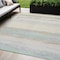 Homeroots 5' X 8' Ivory Abstract Washable Indoor Outdoor Area Rug 608742 - alternate 1