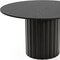 Homeroots 52" Black Solid Wood Pedestal Base Round Top Dining Table 721030 - alternate 5