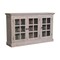 Homeroots 35in Light Gray and Clear Distressed Solid Wood Accent Cabinet With Three Doors 654291 - alternate 10