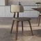 Leisuremod Modern Wooden Dining Chair, Walnut Color Frame in Light Brown, Clivo Collection CDWN-18LBR - alternate 8