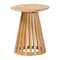 Bali & Pari Caribic Modern Slatted Acacia Wood End Table 254-13768-ZORO - alternate 1