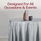 Smarty Had A Party 84 Silver Round Disposable Plastic Tablecloths 96 Tablecloths, 96PK 823270-SV-CASE - alternate 8