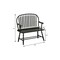 Homeroots 44in Black Solid Wood Distressed Bench 733251 - alternate 7