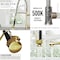 Vigo Zurich Single Handle Pull-Down Sprayer Kitchen Faucet in Matte Brushed Gold VG02007MG - alternate 6