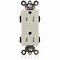 Leviton Straight Blade Receptacle, 5-15R, 15 A, 125V AC, Surface Mount, Self-Grounded MT162-T - alternate 1