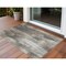 Homeroots 3' X 5' Taupe And Gray Abstract Washable Indoor Outdoor Area Rug 563613 - alternate 1