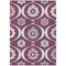 Homeroots 10' X 14' Eggplant Ivory And Gray Medallion Washable Indoor Outdoor Area Rug 589607 - alternate 8