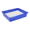 Storex Flat Storage Tray, Blue, 5PK 62517U05C - alternate 4