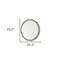 Homeroots 25" Gold Metal Round Accent Mirror 607273 - alternate 4