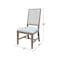 International Concepts Solid Wood Traditional Dining Chair, Set of 2, Taupe Gray CI09-99P - alternate 4