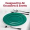 Smarty Had A Party 7.5" Solid Green Holiday Round Disposable Plastic Appetizer/Salad Plates (120 Plates), 120PK 117GR-CASE - alternate 9