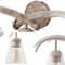 Jonathan Y Wyatt 25.5 in. 3-Light Southwestern Bohemian Resin/Seeded Glass Faux Antler LED Vanity Light, Antique JYL6309C - alternate 6