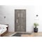 Vdomdoors Sliding Closet Bi-fold Doors Grey Solid Core Modern Interior SETE6933BF-NEB-36 x 96 (2* 18x96) - alternate 5