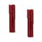 Homeroots Set of Two Red Flameless Pillar Candle, 2PK 517679 - alternate 5