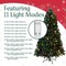 Elf Stor 6ft Prelit Christmas Tree Artificial Spruce Tree w/ 250 Warm White, Color Changing Lights & Stand 50-300-6LIT - alternate 6