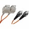 Unc Group Fiber Optic Patch Cable, Sc-St, 62.5 125 Multimode Duplex, Orange, 10M FJ6SCST-10M - alternate 2