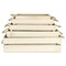 Homeroots Set of Five Antiqued White Solid Wood Crate, 5PK 487718 - alternate 7