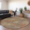 Homeroots 8' Brown Taupe And Sage Round Polka Dot Washable Indoor Outdoor Area Rug 614655 - alternate 8