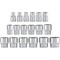 Neiko 0.375 in Drive CrV Steel 6-Point Universal Metric Socket Set, 18-Pieces 02488A - alternate 5