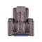 Global Furniture Usa Contemporary U8000 Brown Power Recliner W/ Power Headrest & Led Light U8000-BROWN-PR W/ PHR + LED - alternate 1