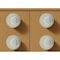 Homeroots Set of Six White And Gold Geometric Ceramic Drawer Pull Knobs, 6PK 635789 - alternate 7