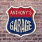Signmission Anthony's Garage, 6 Inch X 6 Inch, Plastic Sign SHI-P-6-383-ANTHONY - alternate 6
