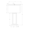 Monarch Specialties Lighting, 28"H, Table Lamp, Usb Port Included, Nickel Metal, Ivory / Cream Shade, Contemporary I 9951 - alternate 2