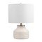 Jonathan Y Malone 20" Modern Transitional Ribbed Tapered Ginger Jar Resin/Metal LED Table Lamp, Cream JYL5517C - alternate 8
