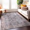 World Rug Gallery Vintage Inspired Machine Washable Non Slip Area Rug 5 ft x 7 ft Charcoal 6029CHARCOAL5X7 - alternate 1
