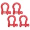 Mytee Products 1-3/8 in (13.5 Tons) Anchor Shackle Forged Carbon Steel & Alloy Screw Pin, 4PK SHACKLE-ANCHOR-SP-138x4 - alternate 1